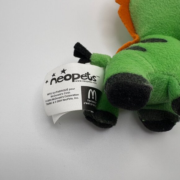 Neopets Green Moehog Small Plush McDonalds Happy Meal Toy w/ Tags (SKU: 332TO) - Picture 5 of 8